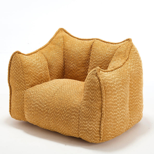 Chenille Foam Bean Bag Chair for Living Room - Omega Lifestyles