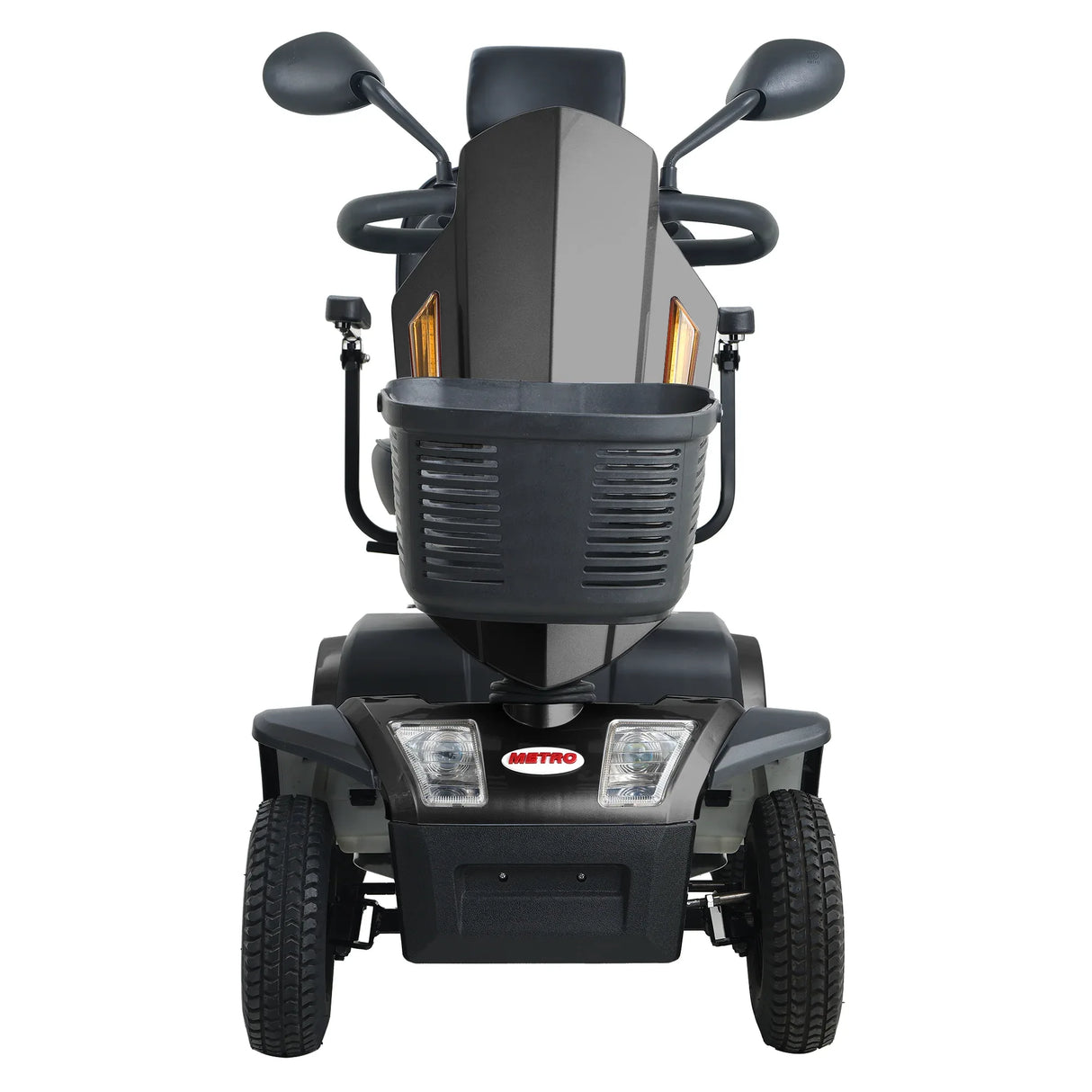 Heavy Duty Metal Mobility Scooter With Pneumatic Tires - Omega Lifestyles