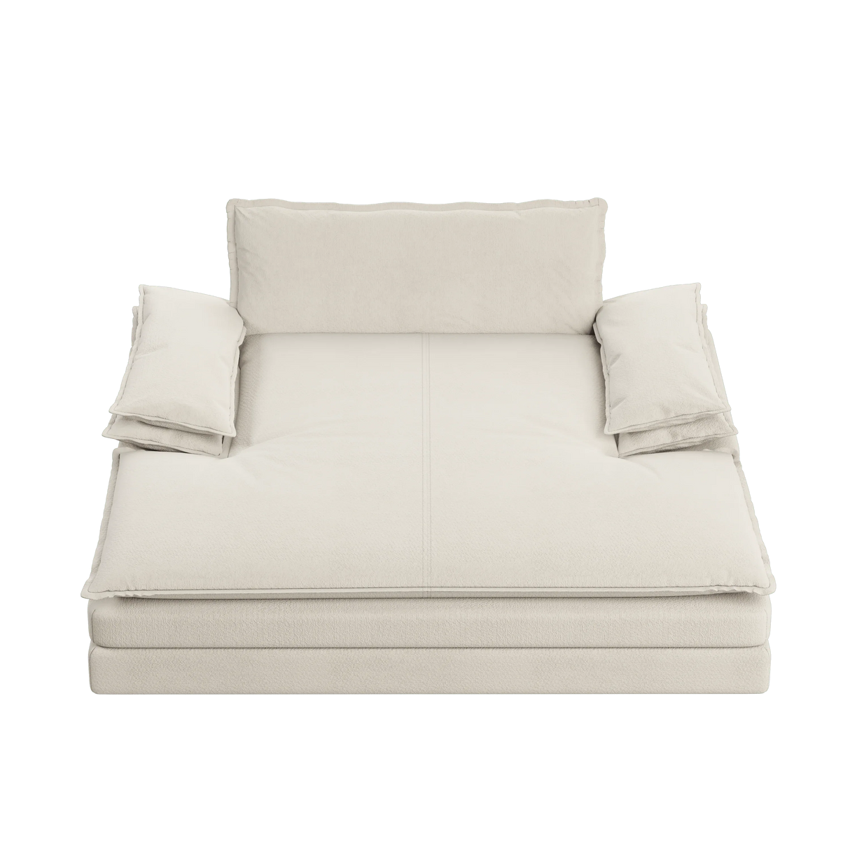 Modern Oversized Chenille Lounge Chair With Wide Armrests - Omega Lifestyles