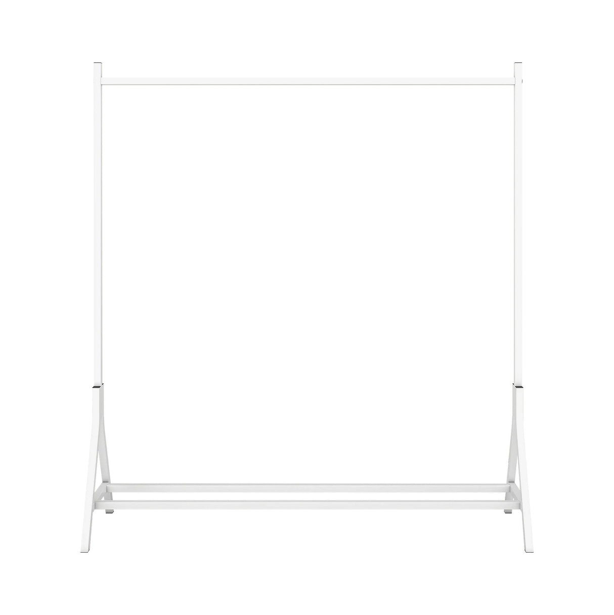 Industrial Vintage Metal Freestanding White Garment Rack - Omega Lifestyles