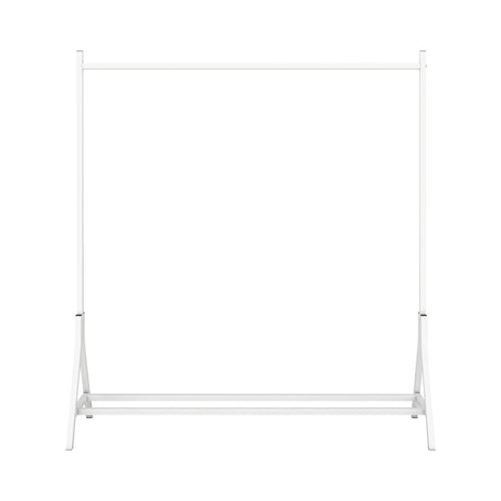 Industrial Vintage Metal Freestanding White Garment Rack - Omega Lifestyles