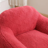 Spacious Rose Teddy Fabric Memory Foam Bean Bag Chair - Omega Lifestyles