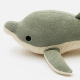 Hand-Knitted Cotton Stuffed Dolphin Soft Toy - Omega Lifestyles