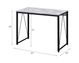 Antique White Black Finish Synthetic Wood Writing Desk - Omega Lifestyles