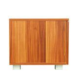 Walnut Mid-Century Media Console TV Stand - Sleep Galleria