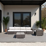 5-Piece Weather-Resistant Wicker Outdoor Patio Seating Set - Omega Lifestyles