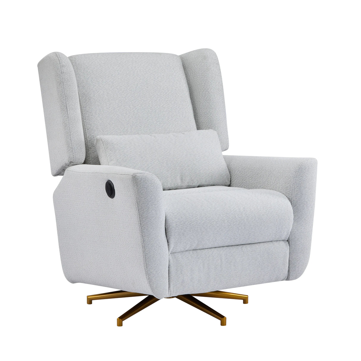 Power Upholstered 360-Degree Swivel Recliner Chair - Omega Lifestyles
