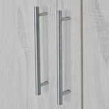 Classic White Solid Wood 4 Door Wardrobe With Drawers - Omega Lifestyles