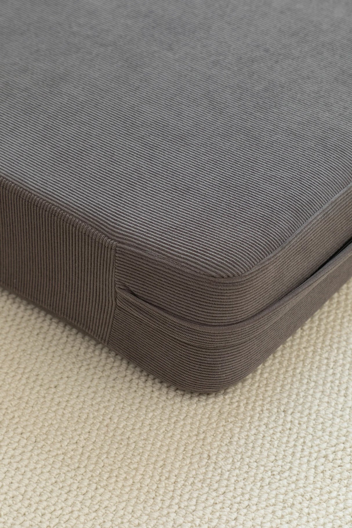 Foldable Corduroy 2-Seat Sofa Bed With Lumbar Pillow - Omega Lifestyles