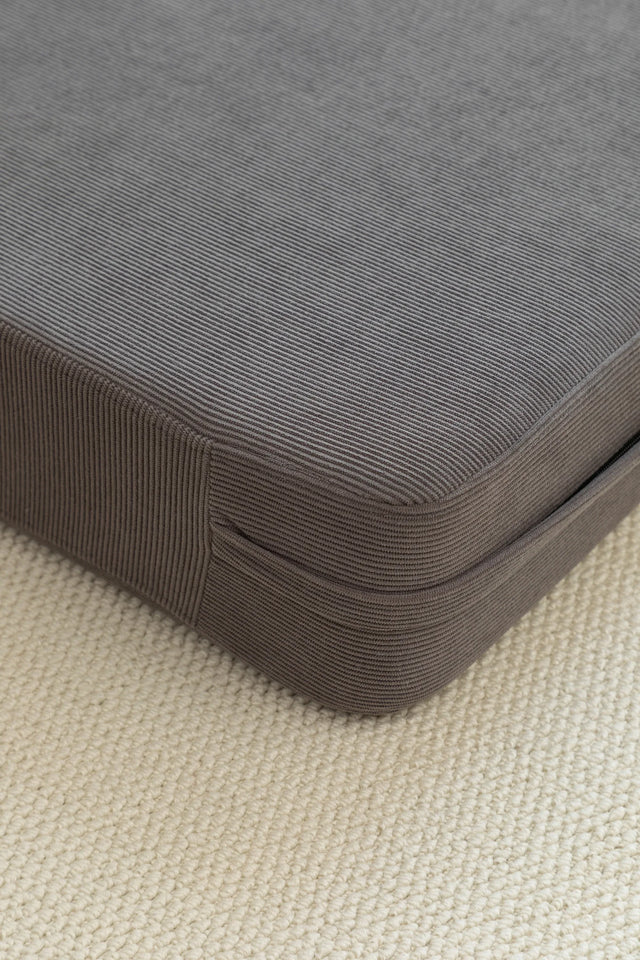 Foldable Corduroy 2-Seat Sofa Bed With Lumbar Pillow - Omega Lifestyles