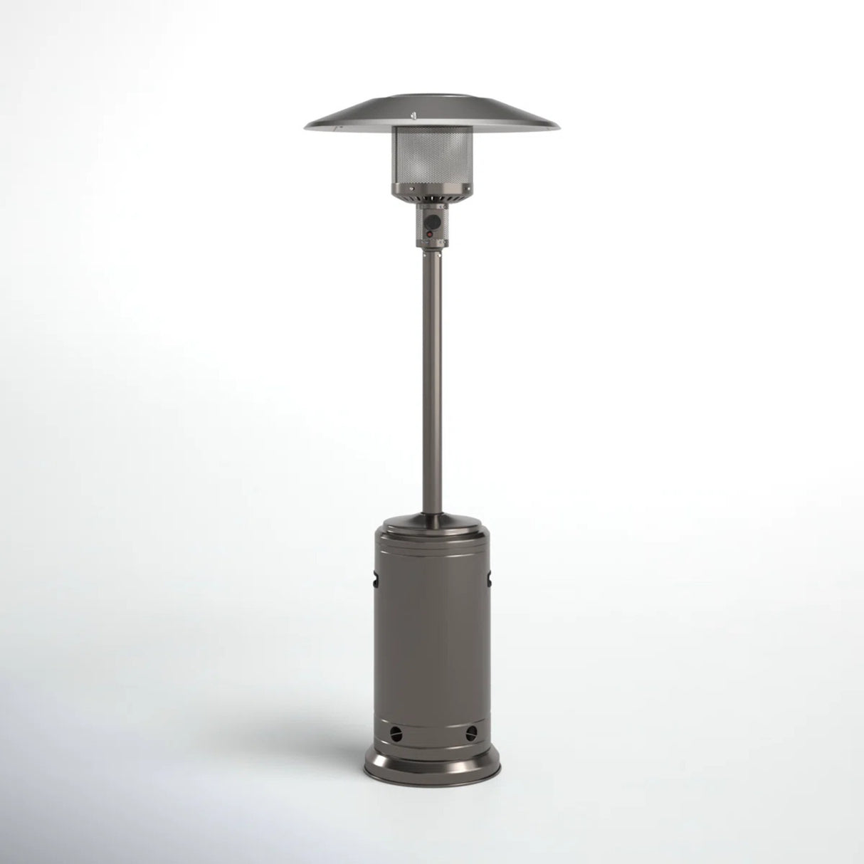 Steel Gray 46,000 BTU Aluminium Standing Patio Heater