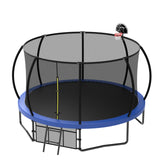 12-Foot Pumpkin Style Kids Trampoline With Safety Net - Omega Lifestyles
