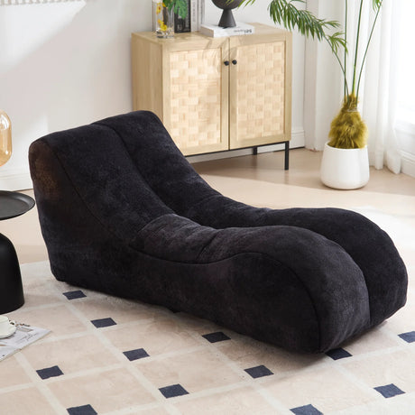 Creative Black Polyester Adult Bean Bag Chair Sofa - Omega Lifestyles