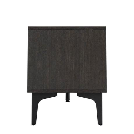 Antique Particle Board TV Stand With LED Lighting - Omega Lifestyles