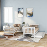 Stairway Twin-Over-Twin Full Bunk Bed With Trundle - Omega Lifestyles