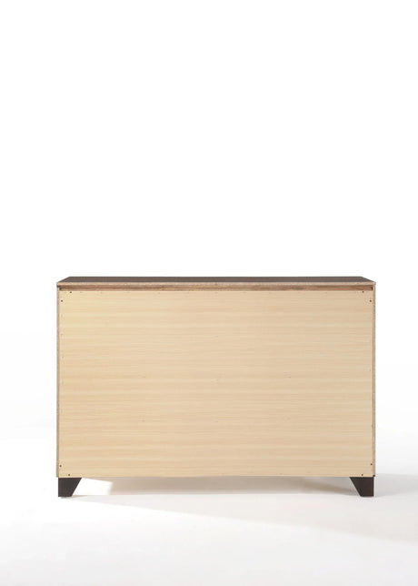 Espresso Synthetic Wood 6-Drawer Dresser Furniture - Omega Lifestyles