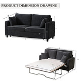 Modern Convertible Sleeper Sofa Bed With Memory Foam Mattress - Omega Lifestyles