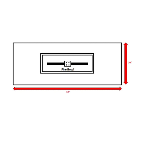 Modern Outdoor Steel Propane Fire Pit Table - Omega Lifestyles