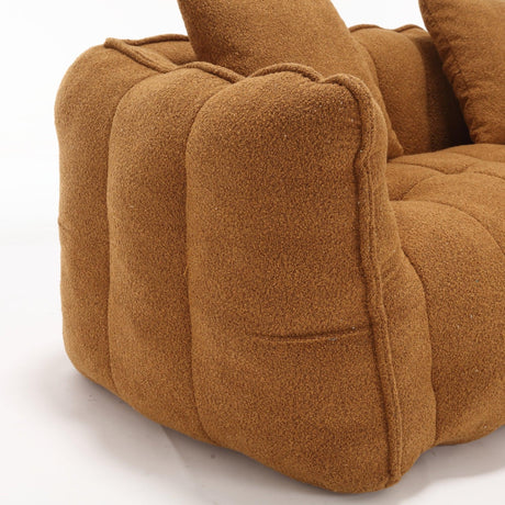 Chenille High Resilience Foam Cozy Bean Bag Chair - Omega Lifestyles