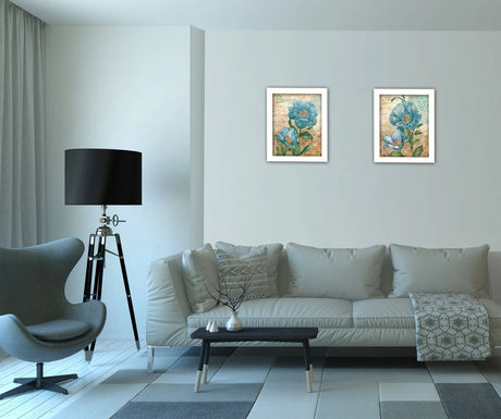 Set Of 2 Multicolor Paper Wall Art Vignette Posters - Omega Lifestyles