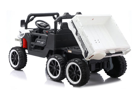 24V 2-Seater 4WD Electric Ride On Dump Truck with Remote - Omega Lifestyles