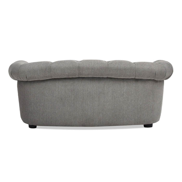 Chesterfield Plush Foam Gray Polyester Dog Sofa Bed - Omega Lifestyles