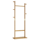 Solid Walnut Wood Coat Rack Stand With Natural Finish - Omega Lifestyles