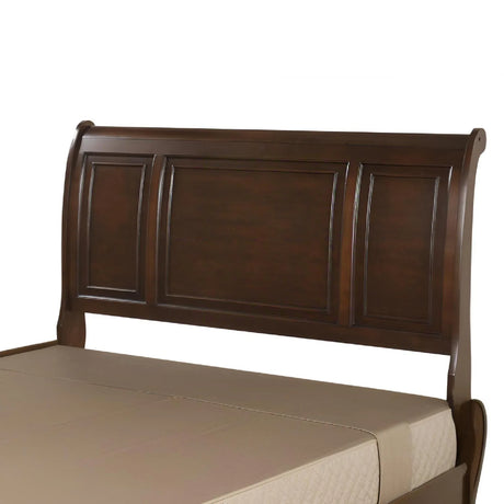 Queen Cherry Wood Platform Storage Bed Frame - Omega Lifestyles