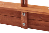 Wooden Kids Sandbox With Adjustable Canopy And Black Liner - Omega Lifestyles