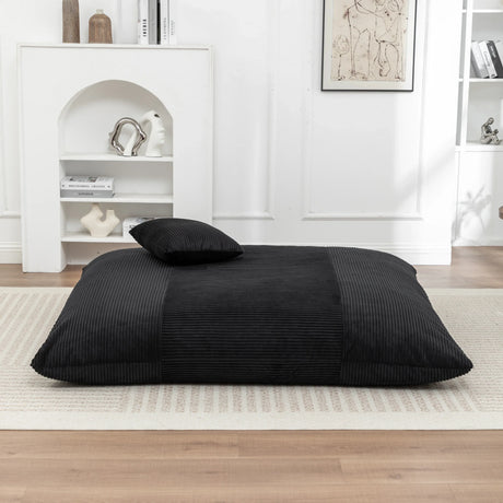 Soft Corduroy Foam Floor Bean Bag Chair - Omega Lifestyles
