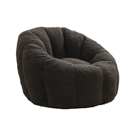 Plush High-Density Foam Teddy Fabric Bean Bag Chair - Omega Lifestyles