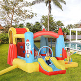 Kids Inflatable Bounce House With Slides Climbing Wall Trampoline - Omega Lifestyles
