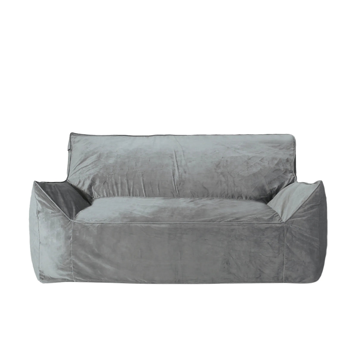 Oversized Velvet Foam Filled 2-Seater Bean Bag Chair - Omega Lifestyles