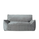 Oversized Velvet Foam Filled 2-Seater Bean Bag Chair - Omega Lifestyles