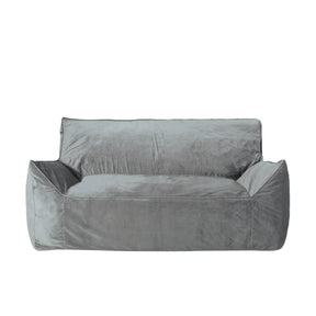 Oversized Velvet Foam Filled 2-Seater Bean Bag Chair - Omega Lifestyles