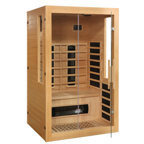2 to 3 Person Hemlock Wood Low EMF Far Infrared Sauna - Omega Lifestyles
