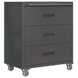 Heavy-Duty Steel Rolling Storage Cabinet With Wheels