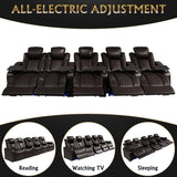 Ultra-Plush Genuine Leather Power Recliner With RGB Lighting - Omega Lifestyles