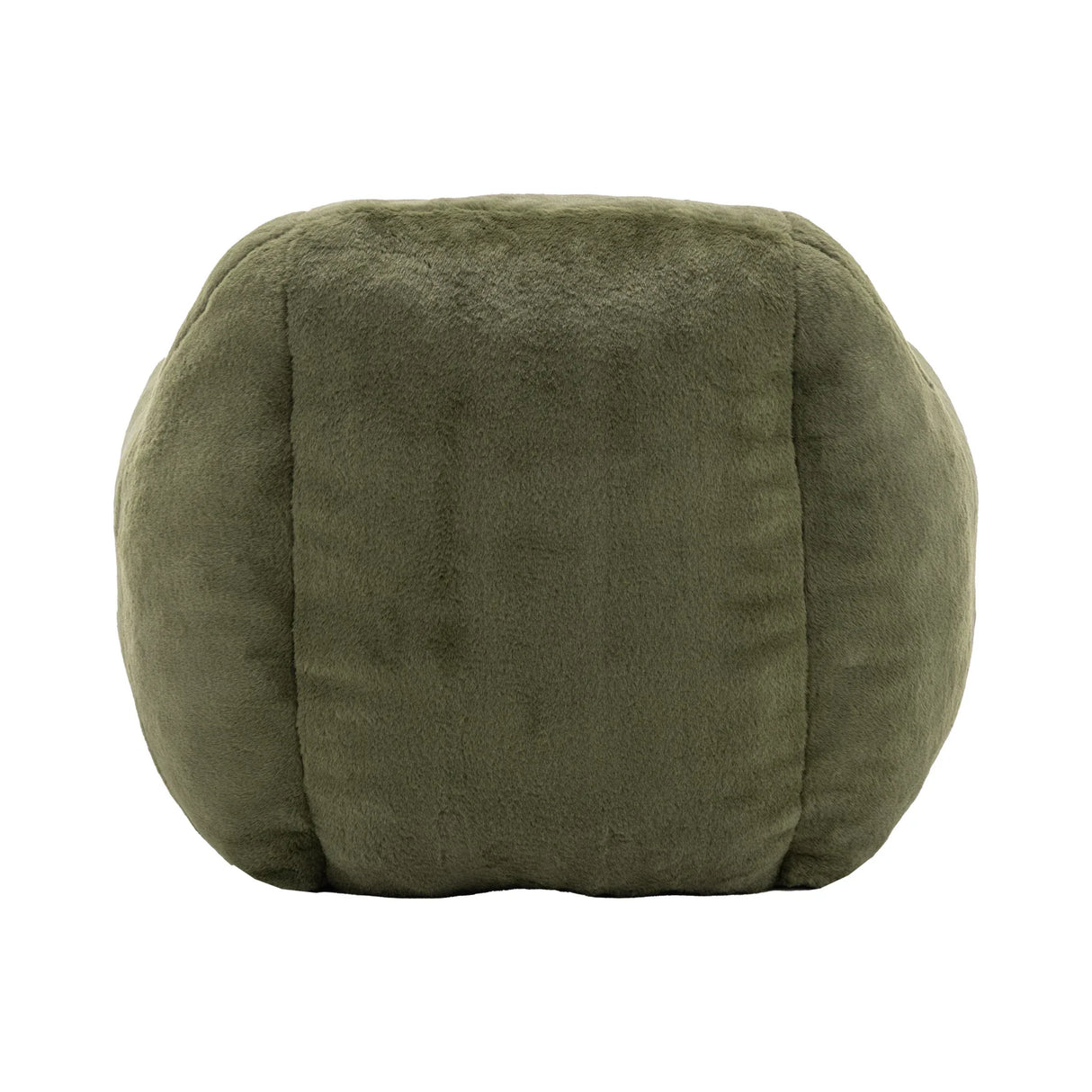 Faux Fur Comfy Bean Bag Chair With Back Support Green - Omega Lifestyles