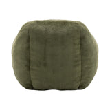 Faux Fur Comfy Bean Bag Chair With Back Support Green - Omega Lifestyles