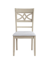 7-Piece Light Oak Finish Dining Table Set With Chairs - Omega Lifestyles