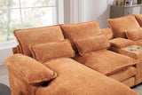 Modern U-Shaped Upholstered 6-Seat Sleeper Sofa - Omega Lifestyles