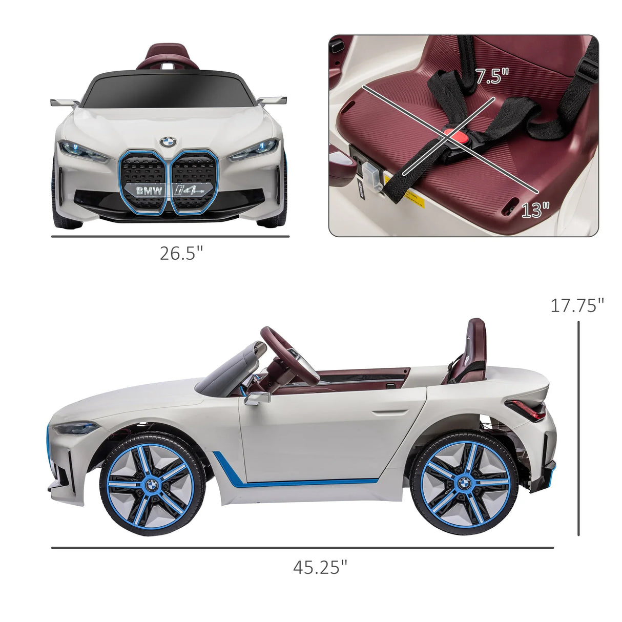 12V Licensed BMW Kids Electric Ride On Car With Remote Control - Omega Lifestyles