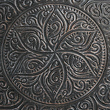 Pewter Metal 24-Inch Round Coffee Table - Omega Lifestyles