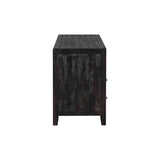 Retro Distressed Solid Wood TV Stand With Drawers - Omega Lifestyles