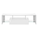 Modern Glossy White MDF TV Stand Console - Sleep Galleria
