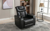 Power Reclining PU Leather Home Theater Recliner Chair - Omega Lifestyles