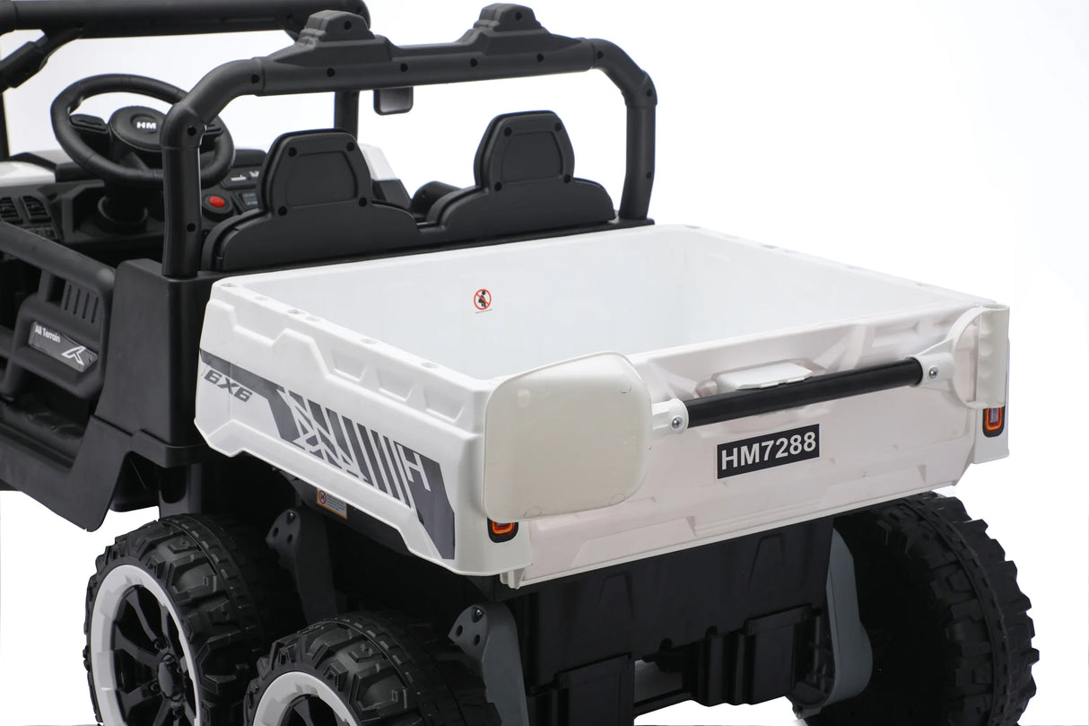 24V 2-Seater 4WD Electric Ride On Dump Truck with Remote - Omega Lifestyles