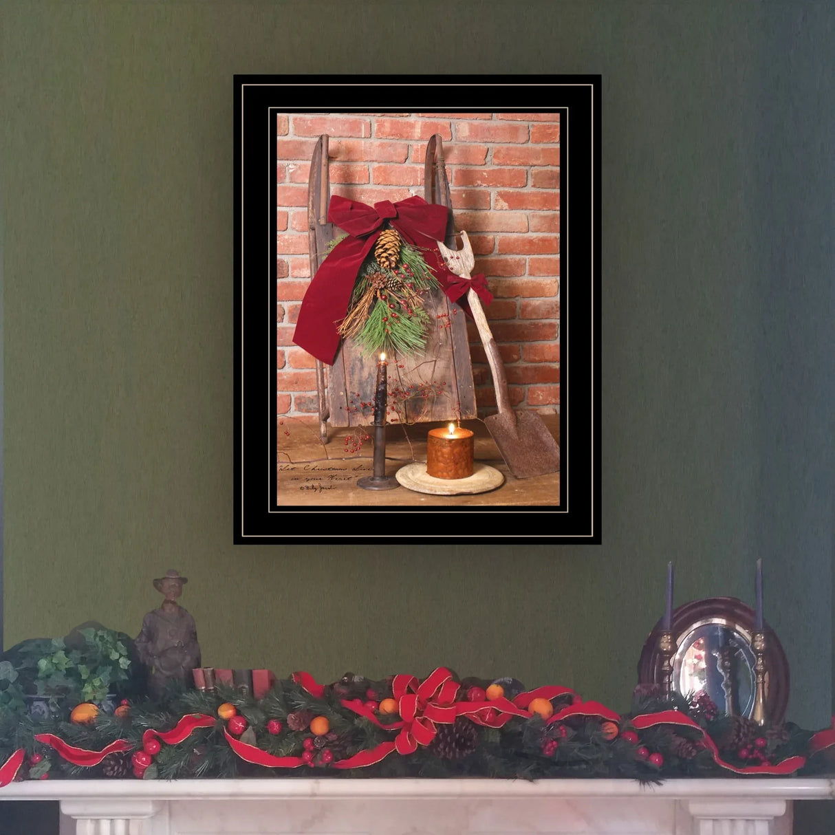 Framed Multicolor Let Christmas Live Wall Art Print - Omega Lifestyles