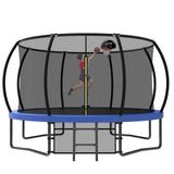 12-Foot Pumpkin Style Kids Trampoline With Safety Net - Omega Lifestyles